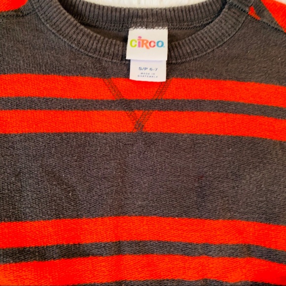 Boys CIRCO sweater orange and gray size 6/7 - Picture 2 of 3